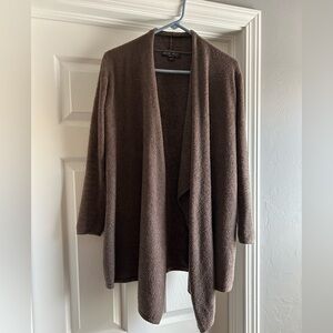 Barefoot Dreams Chocolate Open-Front Cardigan